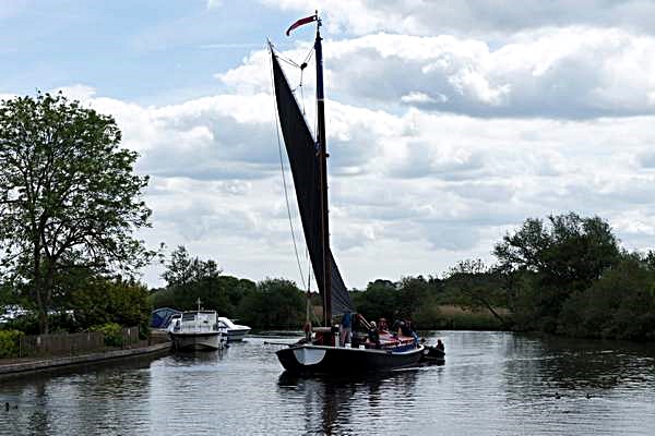 Wherry Boat on the River Bure